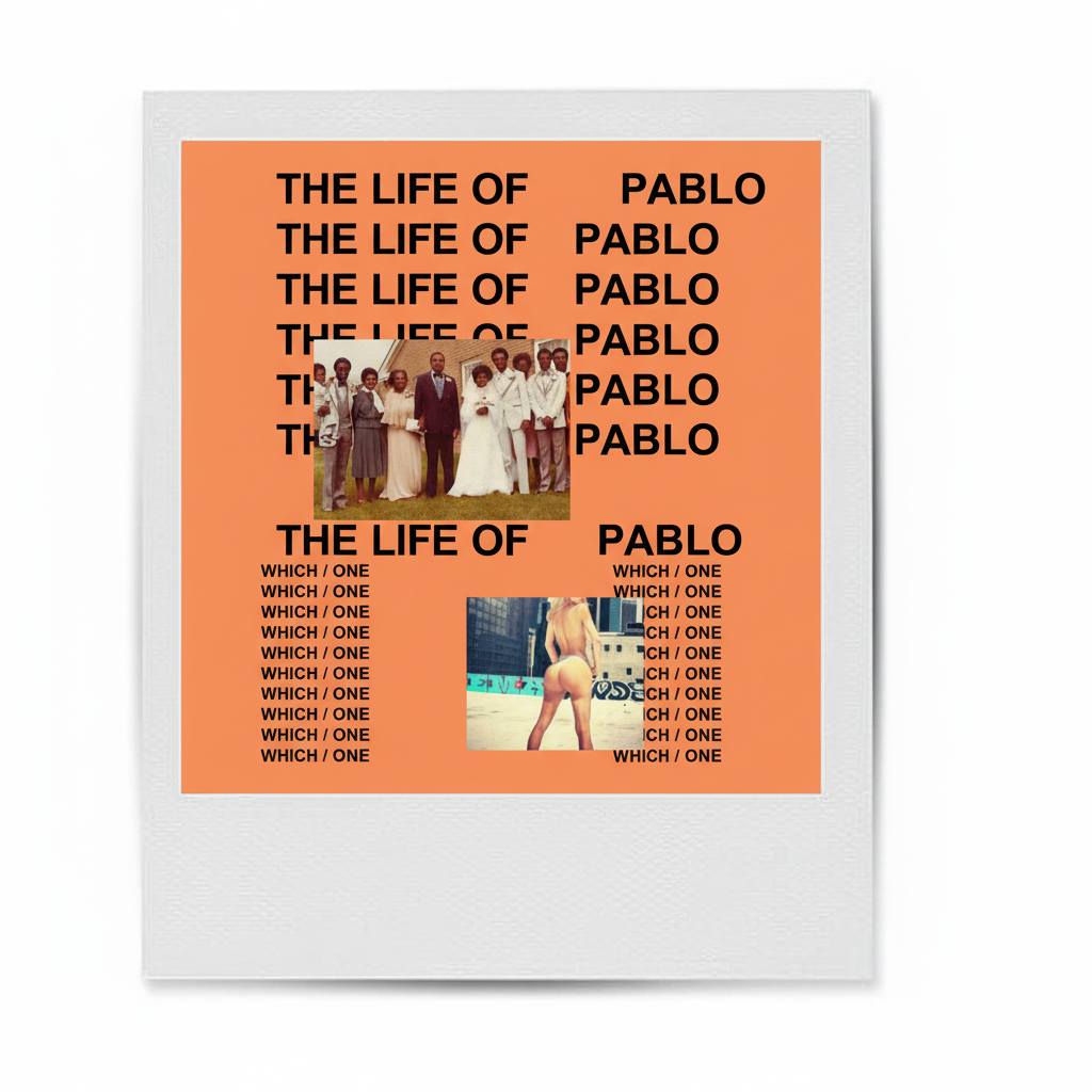 kanye west The life of pablo polaroid