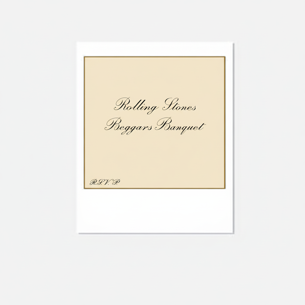 Beggars Banquet  - The Rolling Stones Polaroid