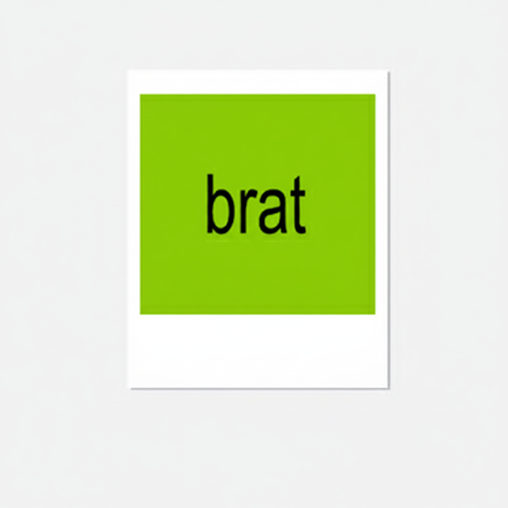 Brat - Charli XCX Polaroid