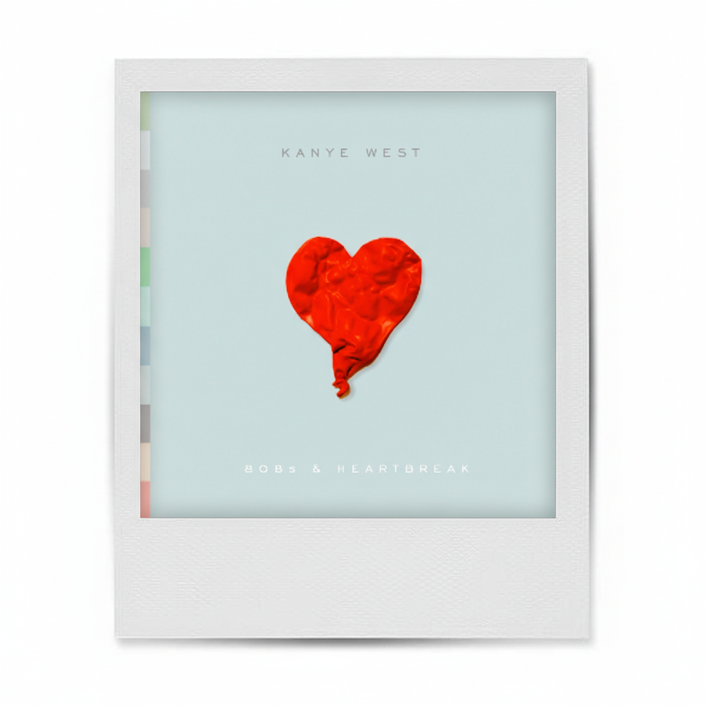 kanye west 808s & Heartbreaks polaroid