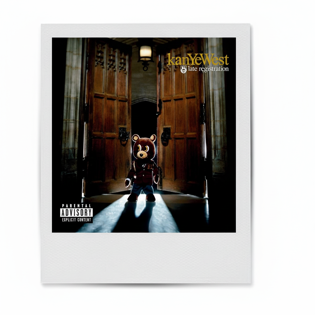 kanye west The late registration polaroid