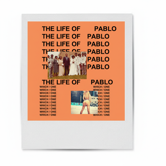 kanye west The life of pablo polaroid