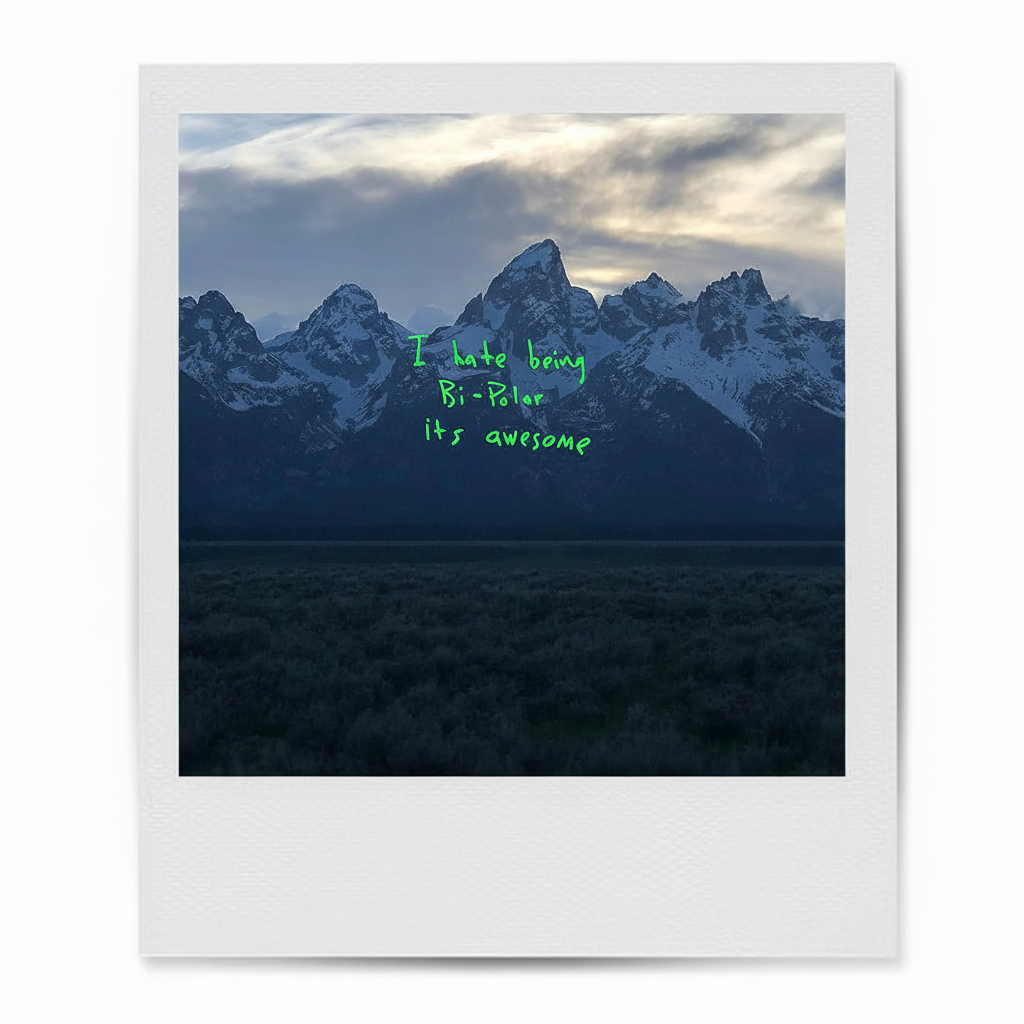 kanye west ye polaroid
